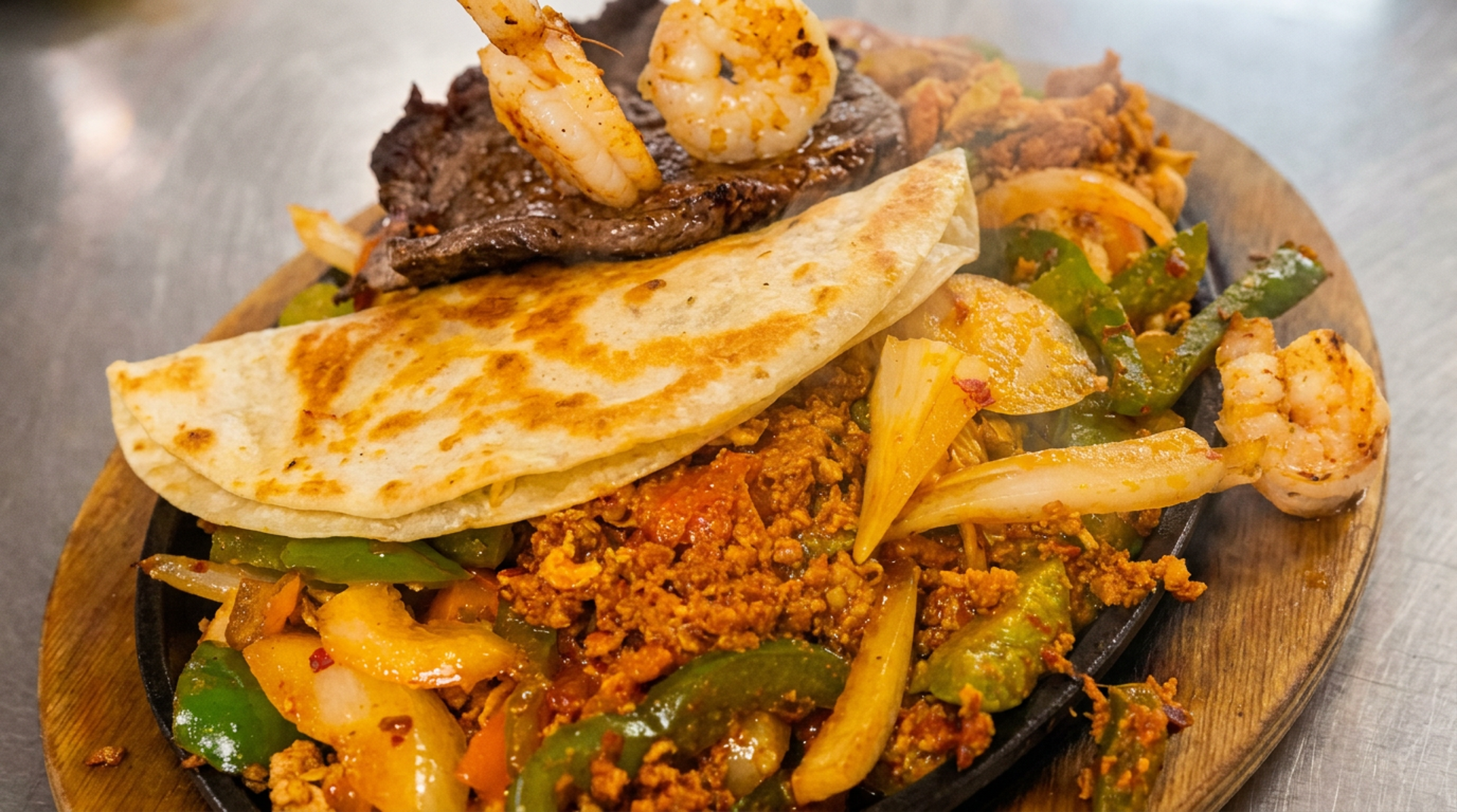Margarita's Especial fajitas