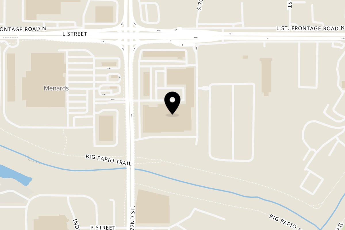 Map showing the location of Margarita's on 4915 S 72nd St in Omaha